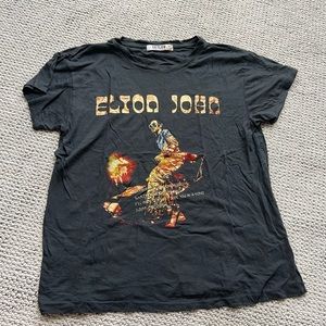 elton john graphic tee
